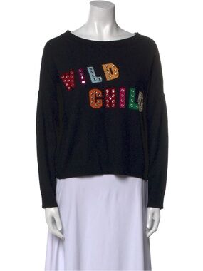 Alice + Olivia Black Knit Sweater